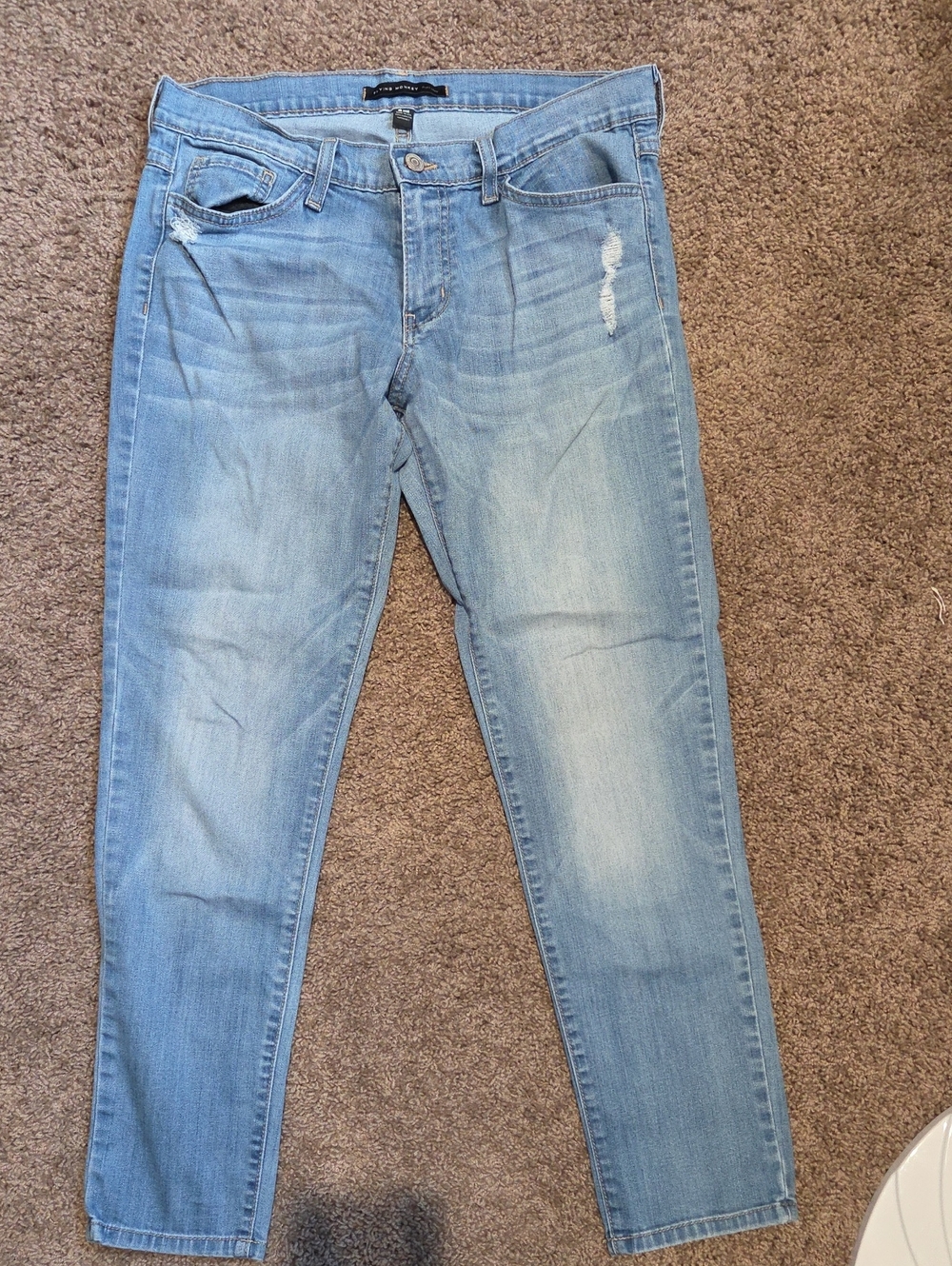 Flying Monkey Lighht Blue Women’s Slim Straight Jeans